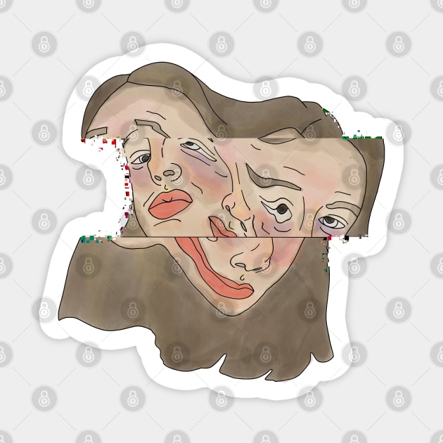 trippy emotional girl Sticker by morgananjos